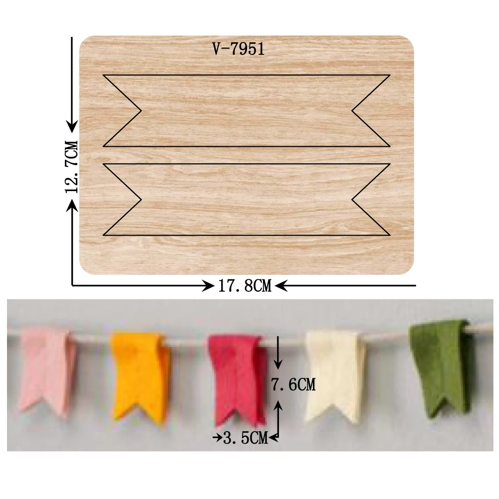 

New card wooden dies cutting dies for scrapbooking Multiple sizes V-7951