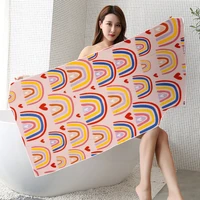 new style hot sale factory price microfiber printed beach holiday swimming variety bath square towel
