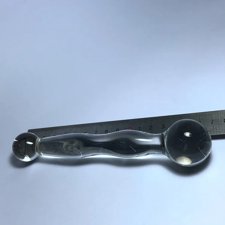 Double Pyrex Glass Dildo Fake Penis Anal Beads Butt Plug | Красота и здоровье