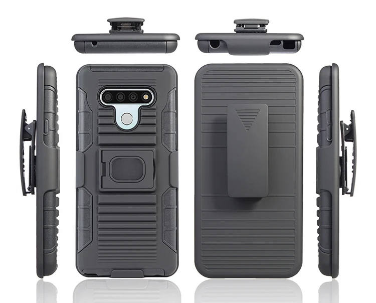 

Wholesale ShockProof PC TPU Dazzle Mobile Phone Accessories Case For LG Stylo 6 magnet case with ring holder