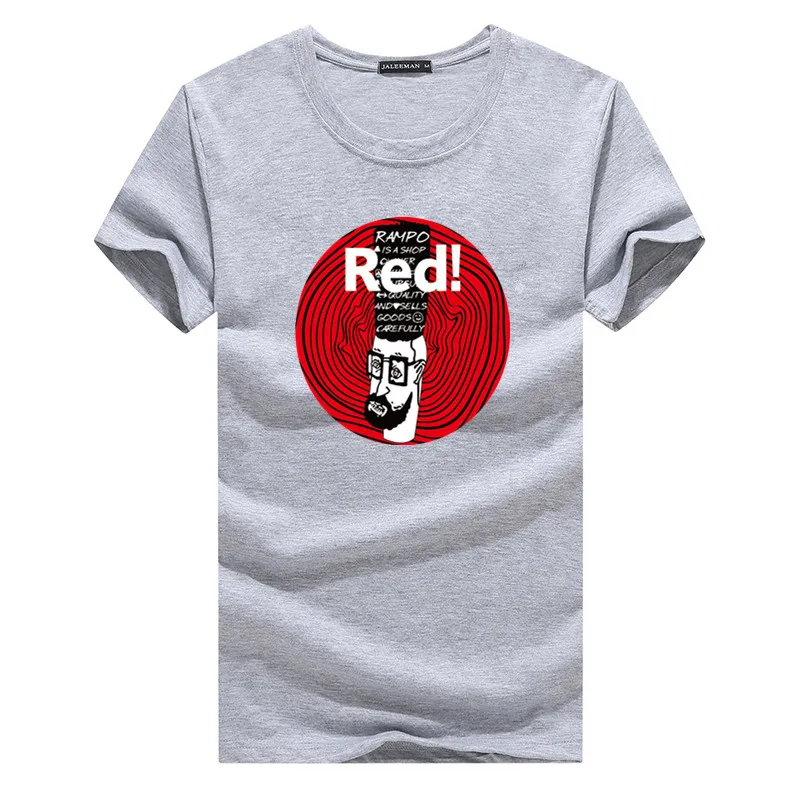

2020 New Summer Leisure time T Shirt Mens RED Letter t shirts Funny Print Tshirt Men Hip Hop Streetwear Shirt men Tee Shirts 02