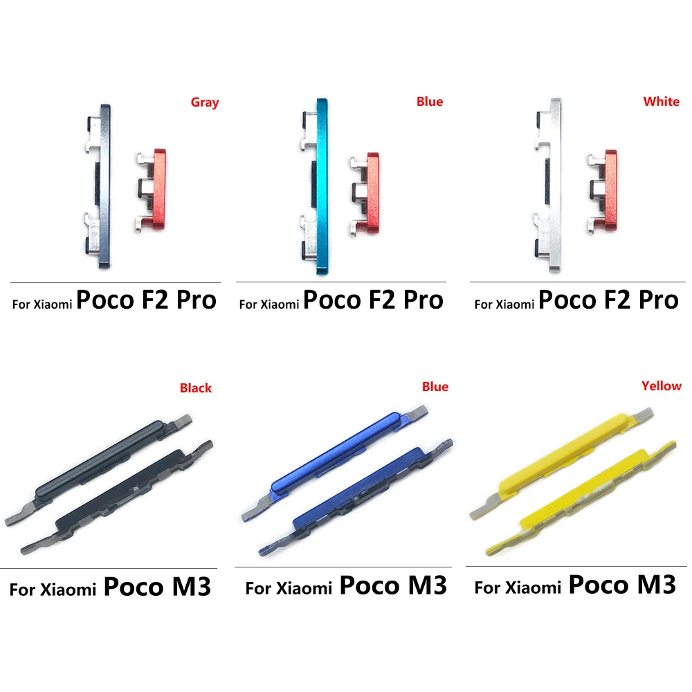Новая Боковая кнопка громкости + включения/выключения для Xiaomi Poco M3 F2 Pro внешняя