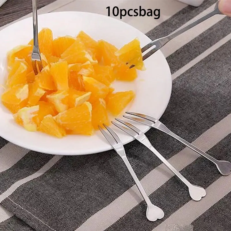 

10 шт., мини-вилка для фруктов