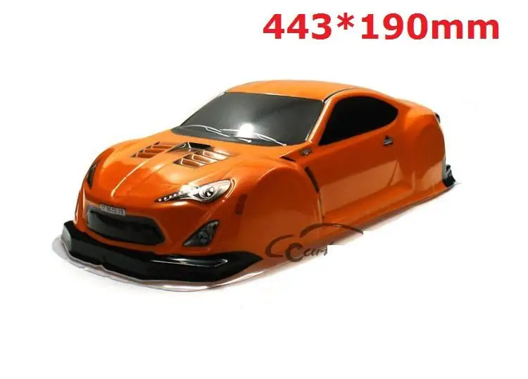 Оранжевый Новейший 1/10 rc автомобильный Корпус Корпуса для 1:10 гоночного автомобиля 94111 Ширина: 190 мм/195 мм несколько вариантов - Цвет: Оранжевый