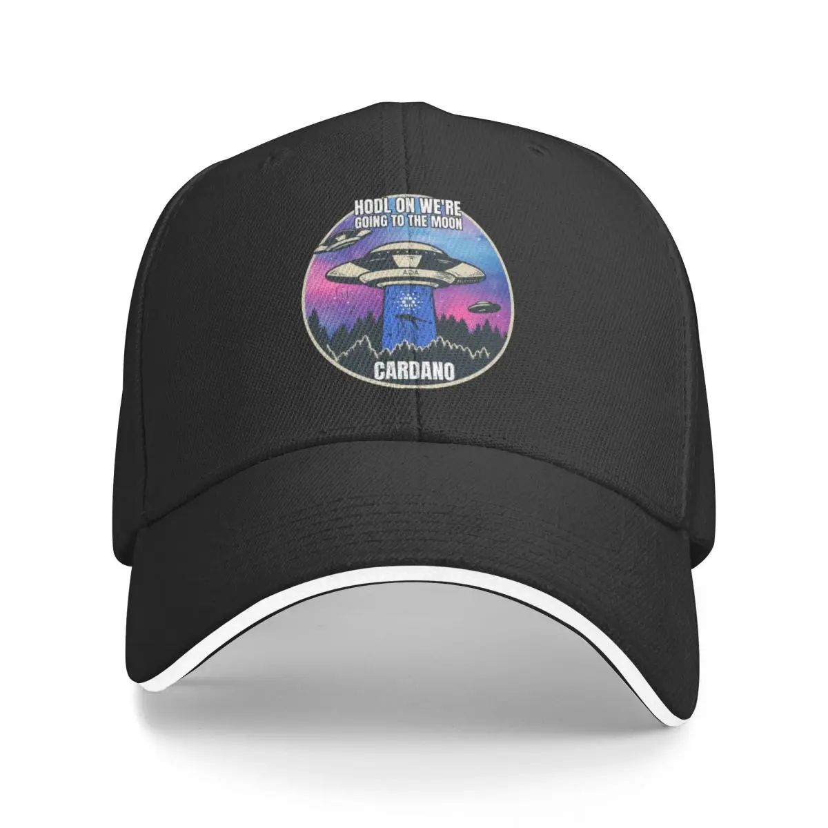 

HODL To The Moon Cardano ADA Promo Men's and Women's hat Print Anime Golf summer Graphic caps