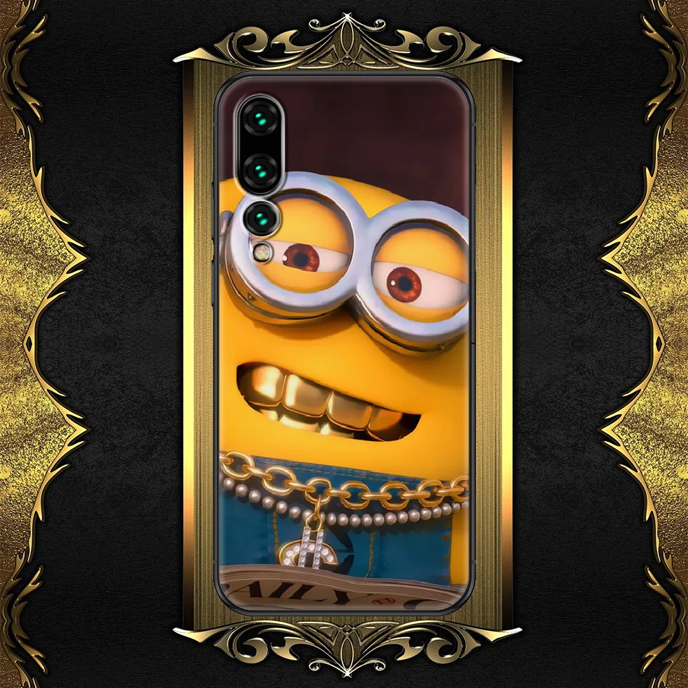 

Cartoon Ctue M-Minion Phone case For Huawei P Mate P10 P20 P30 P40 10 20 Smart Z Pro Lite 2019 black soft back fashion hoesjes