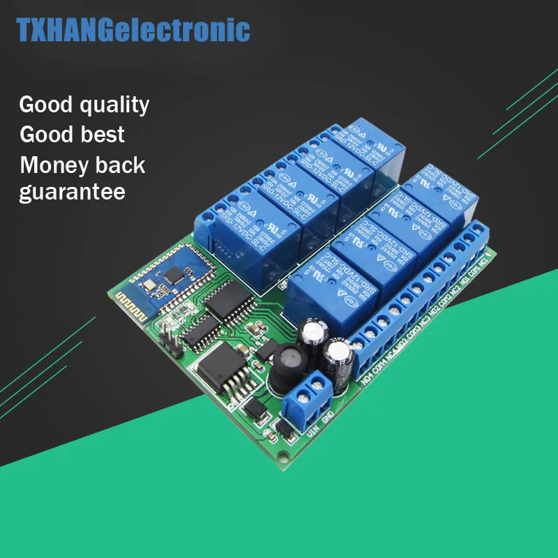 8 каналов 12 в Bluetooth реле Android Мобильный пульт дистанционного управления