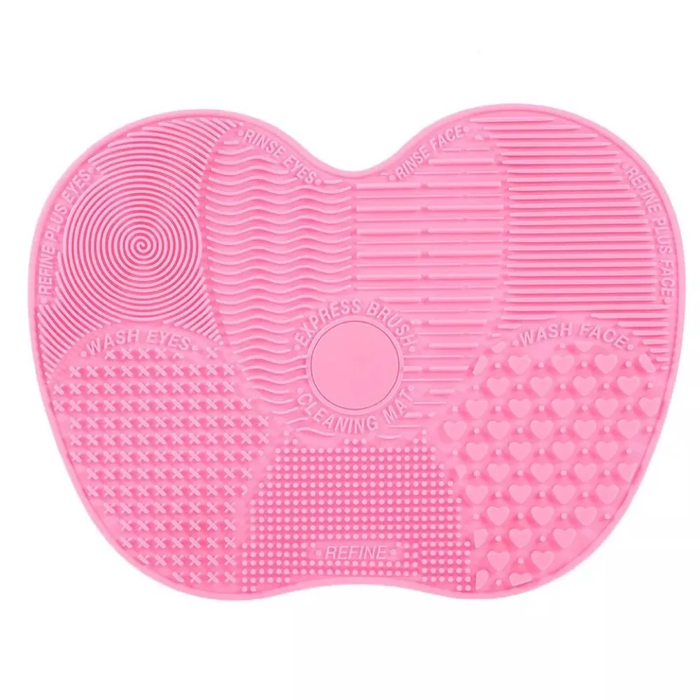 Большой размер с присоской коврик для чистки кистей макияжа Многоцветный