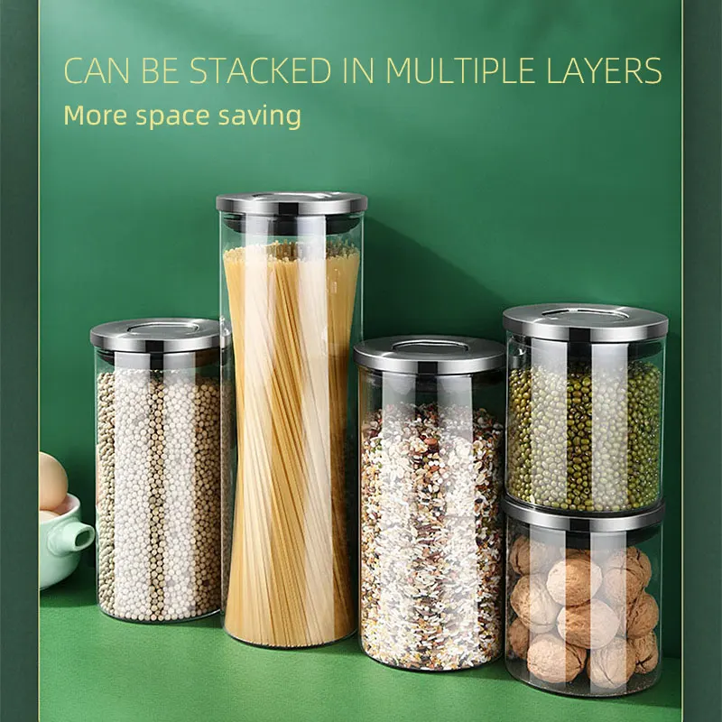 airbell kitchen storage food box organizer container glass jars fridge with lid cereal dispenser cabinet rice cans canisters free global shipping