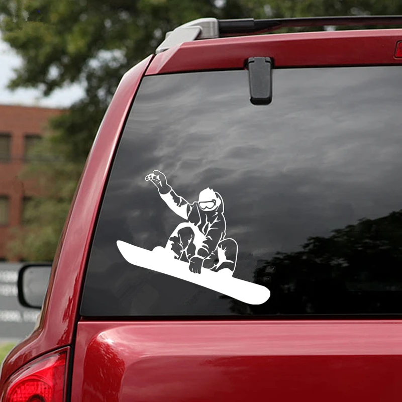 

Snowboard Car Sticker Reflective Car Decal Waterproof Stickers on Car Truck Bumper Rear Window Vinyl Die Cut No Bg