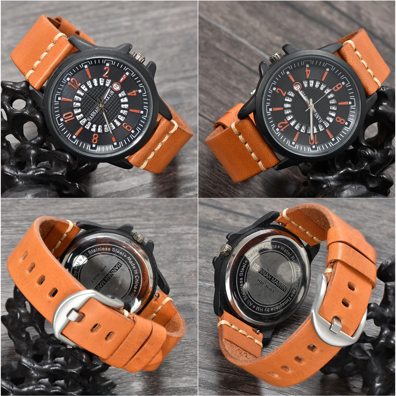 BEAFIRY Quick Release Vegetable Tanned Leather Watch Band 24mm 22mm 20mm Single Layer Leather Brown Straps Handmade Watchbands