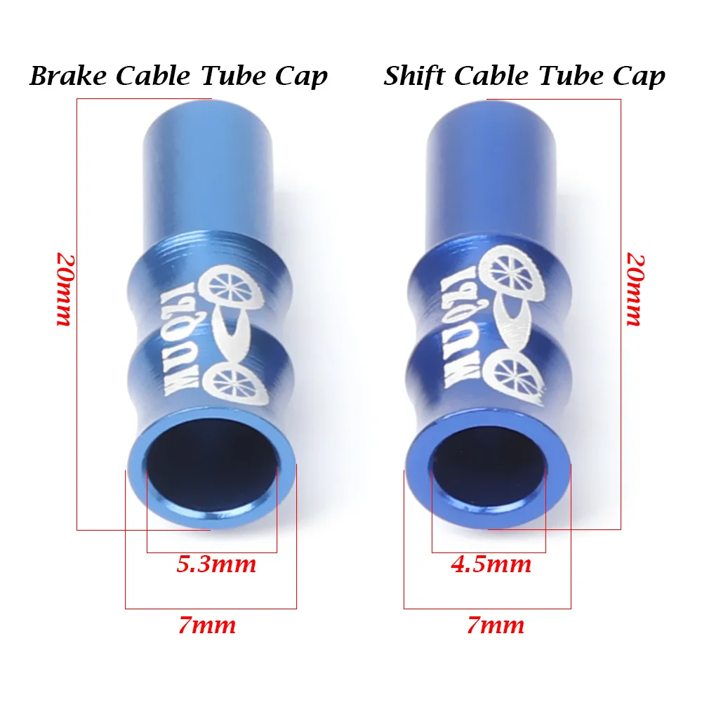 5 шт. высокое качество Алюминий сплав велосипедов кабель трубки Кепки горный