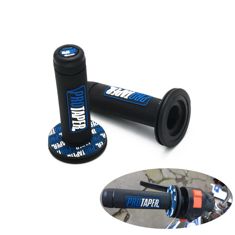 Мотоцикл 7/" ручка для мотоцикла ручка для KTM HONDA YAMAHA KAWASAKI Husqvarna Protaper Pro Taper мотоцикл крест Грязь велосипед ямы - Цвет: Синий