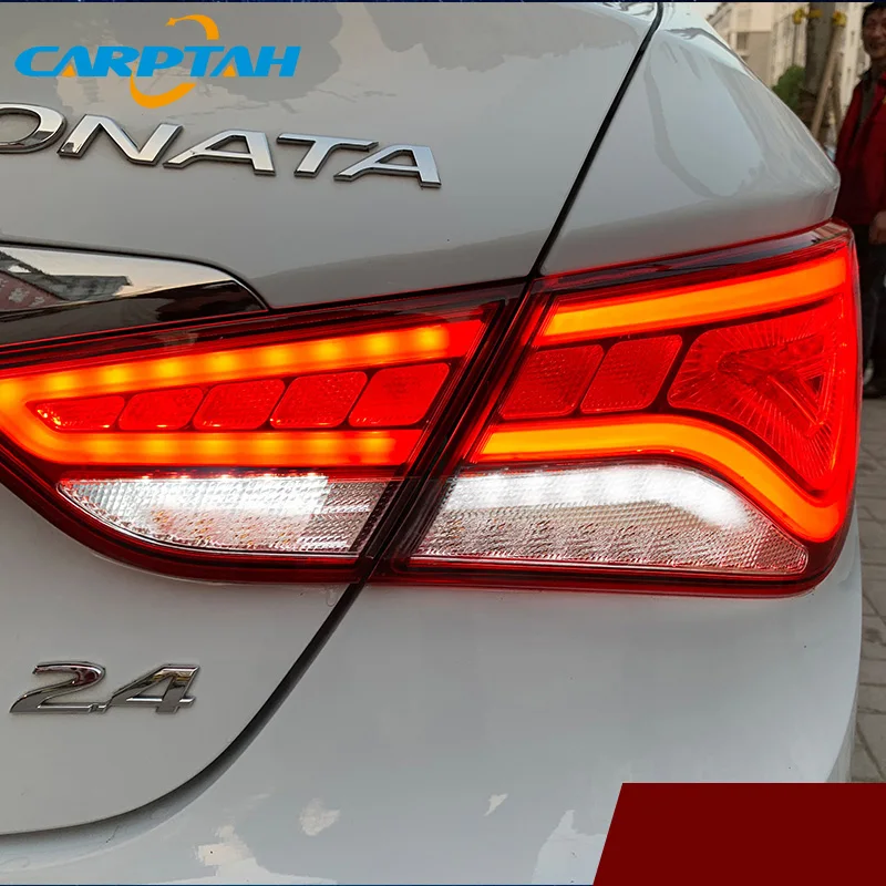 

Car Styling Taillight Tail Lights For Hyundai Sonata 8 YF 2011 - 2014 Rear Lamp DRL + Turn Signal + Reverse + Brake LED Light