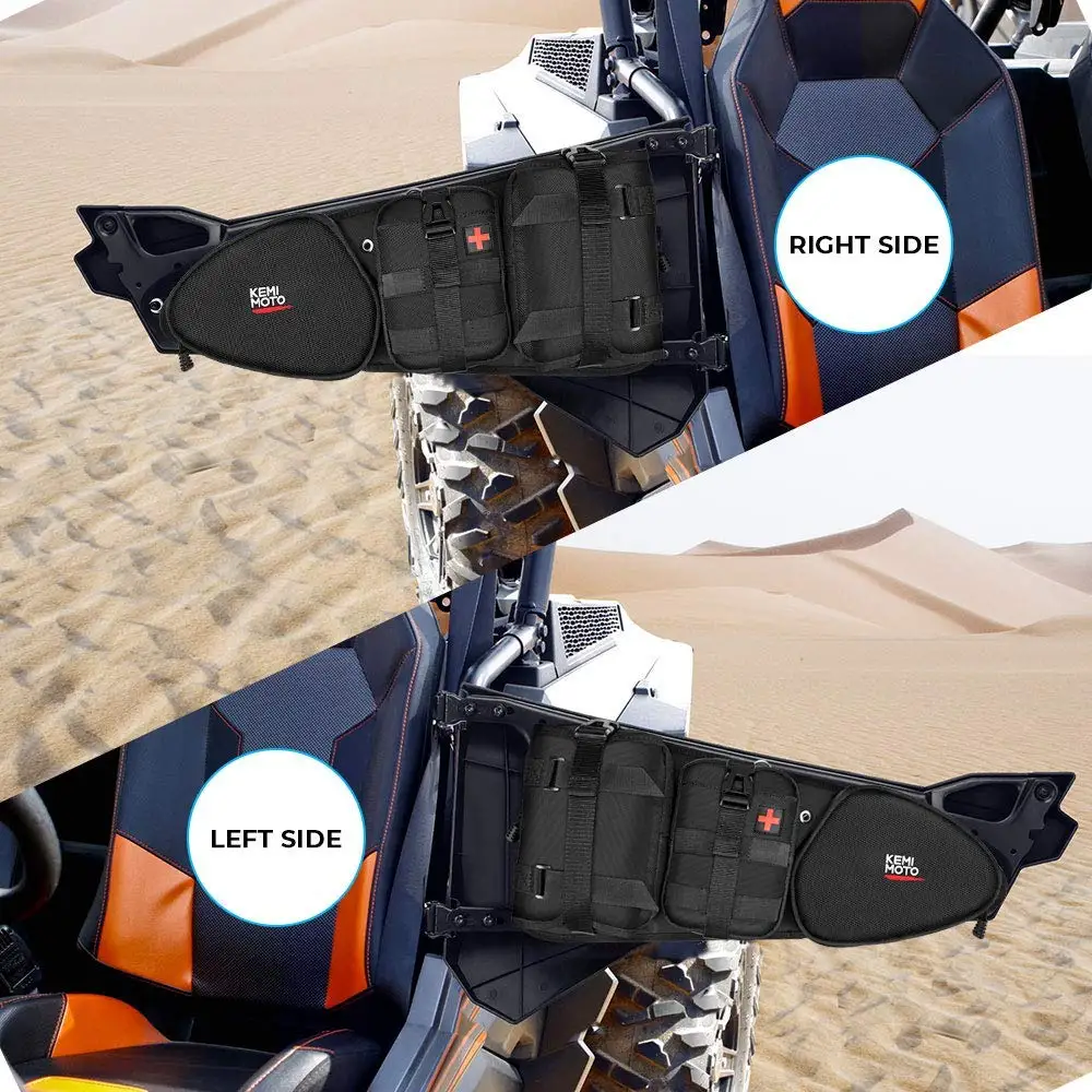 KEMIMOTO инструмент сумка для хранения двери сумки с наколенники для Polaris RZR XP декоративная надпись Turbo S 1000 S900