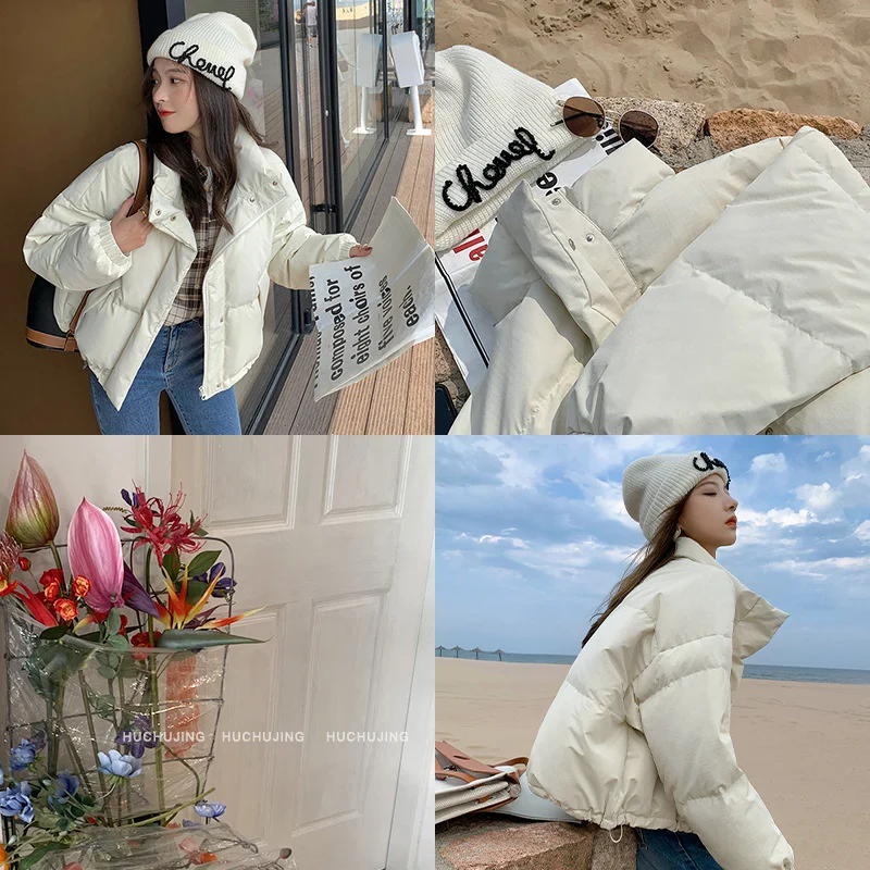Hu Chuliang Хлеб Супермен зимняя короткая пуховая хлопковая куртка для женщин 2021