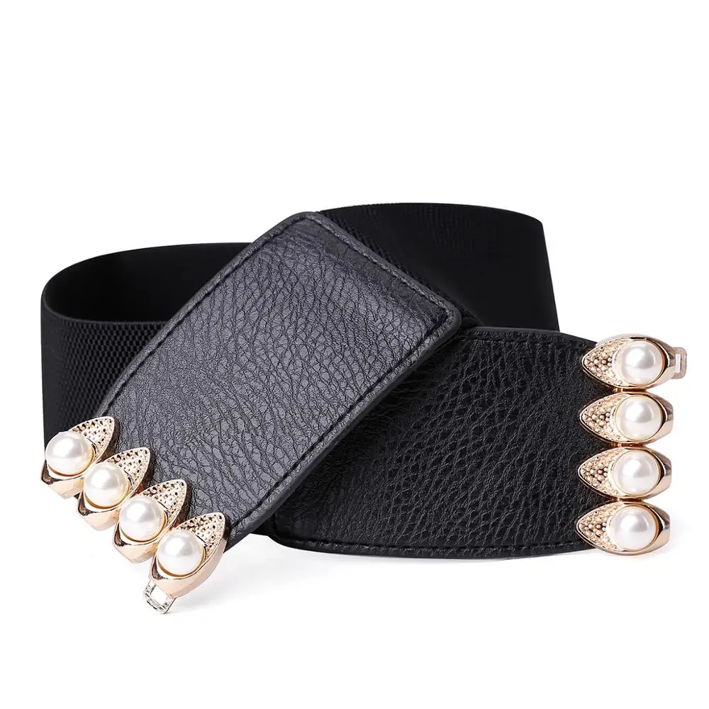 Модный женский широкий эластичный пояс кожаный пояс|Женские ремни| |