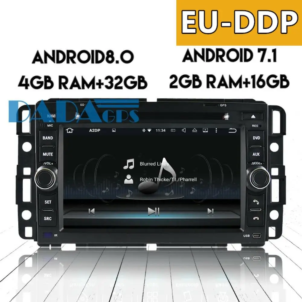 

2 din Android 8.0 7.1 Car DVD Player Radio GPS Headunit For Hummer H2 2008 2009 2010 2011 Car Stereo Audio Multimedia Satnav Map
