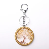 2020 tree of life keychains statement keychain art photo key chain bag charms keyring pendant diy gift jewelry hanging souvenir