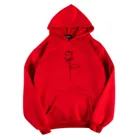 Женская толстовка с длинным рукавом, Повседневный пуловер большого размера с принтом роз, зима 2021