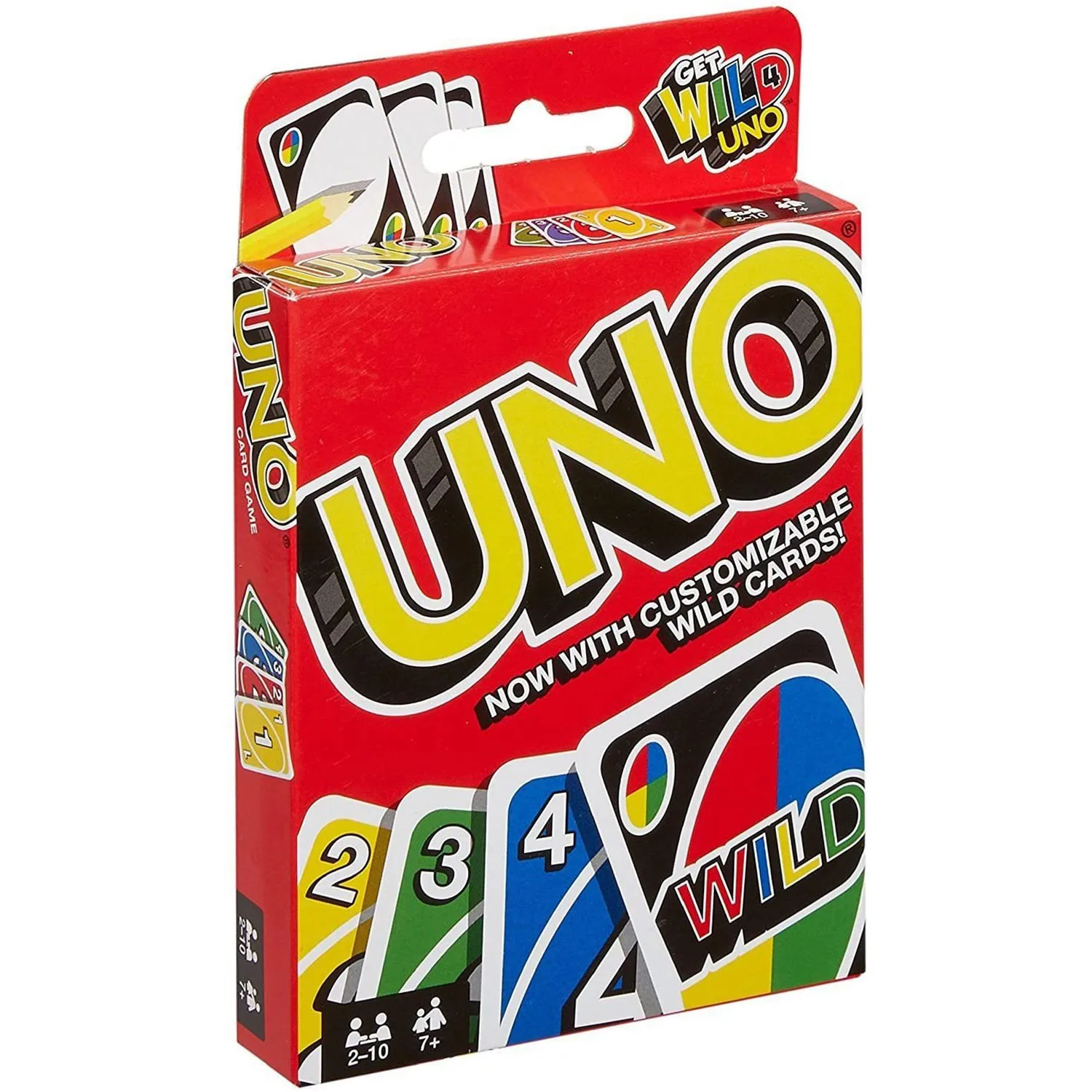 Дикая игра для карт UNO Mattel оригинальная семейная Веселая игрушка покера