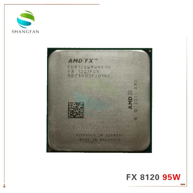 Процессор AMD FX-Series FX-8120 FX 8120 3,1 ГГц Восьмиядерный процессор 95 Вт FX8120 FD8120WMW8KGU Socket AM3