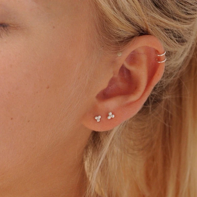 Классические серьги-гвоздики для женщин ювелирное изделие из стерлингового