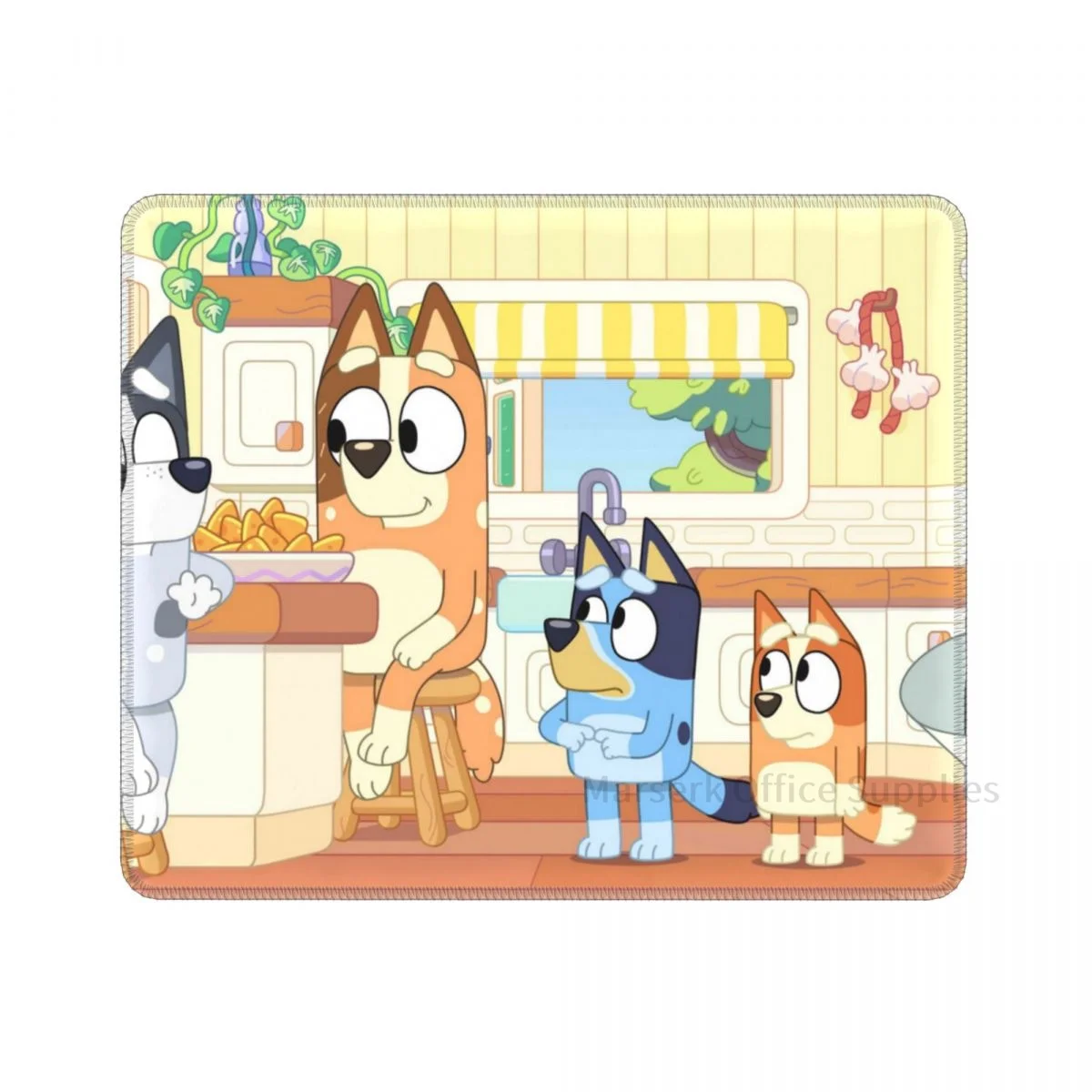 

Коврик для мыши с принтом из мультфильма Bluey, игровой коврик для клавиатуры с рисунком бинго, с анимацией, для телевизора, настольного компью...