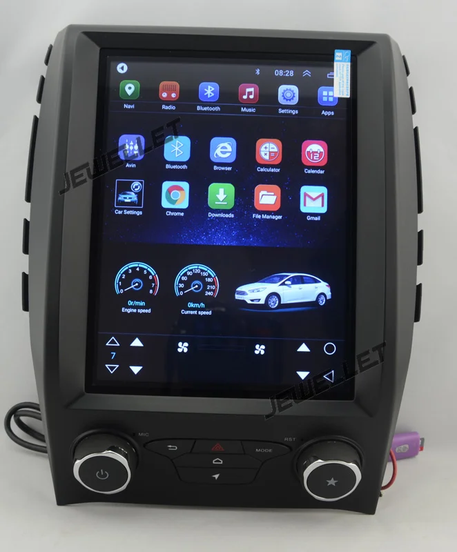 

10.4" tesla style vertical screen octa core android 9 Car GPS radio Navigation for ford Edge 2015-2017 automatic A/C