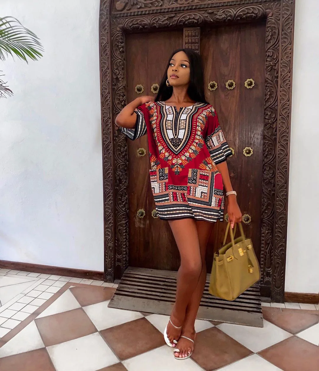 Дашики модный дизайн Африканский Традиционный принт хлопковые футболки для