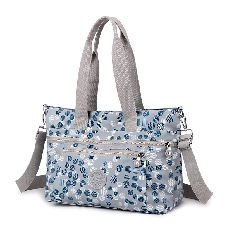 

6 Pattern Dot Large women's bags 2021 Trend Travel Big Size tote bag Waterproof nylon handbags for women Fashion bolsa feminina