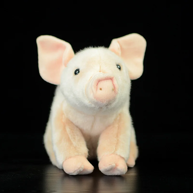 Pig Милая свинья Реалистичная Имитация розовый Sus Scrofa домашняя кукла милая в виде животного мягкая набивная Детская плюшевая игрушка детская Подарочная коллекция - Цвет: Pig