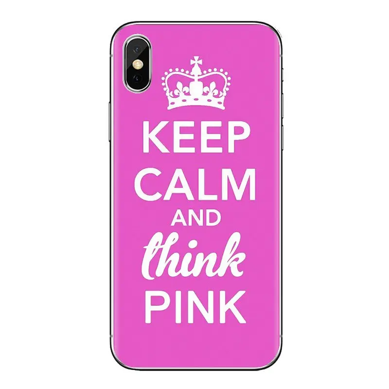 Силиконовый чехол для телефона с надписью Keep Calm and любовь розовый Huawei NOVA 2 3 2i 3i Y6 Y7
