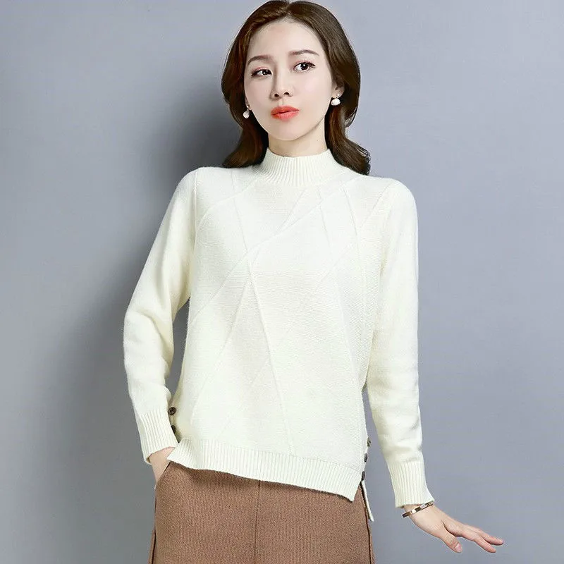 Fvpdd1 2019 new autumn winter women fashion casual warm nice Sweater turtleneck korean sweater | Женская одежда