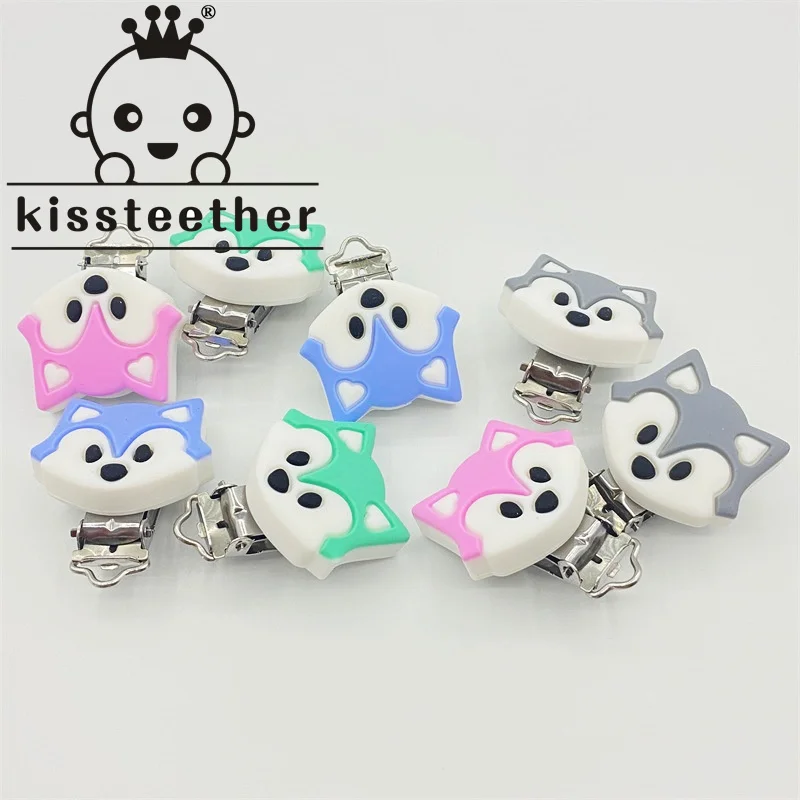

Kissteether 1pc Nipple Chain Accessories BPA Cute Modelling Fox Pacifier Clip Baby Nipples and Accessories Baby Goods Baby Gifts