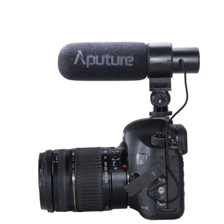 Aputure v-mic D1 конденсаторный направленный микрофон для Youtube видео интервью Запись микрофон для Canon Nikon sony DSLR камер