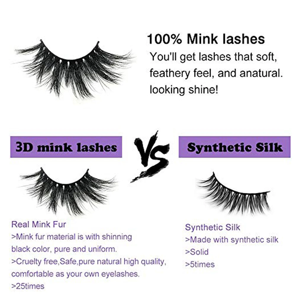 100% настоящие сибирские 3D норковые накладные ресницы длинные Индивидуальные