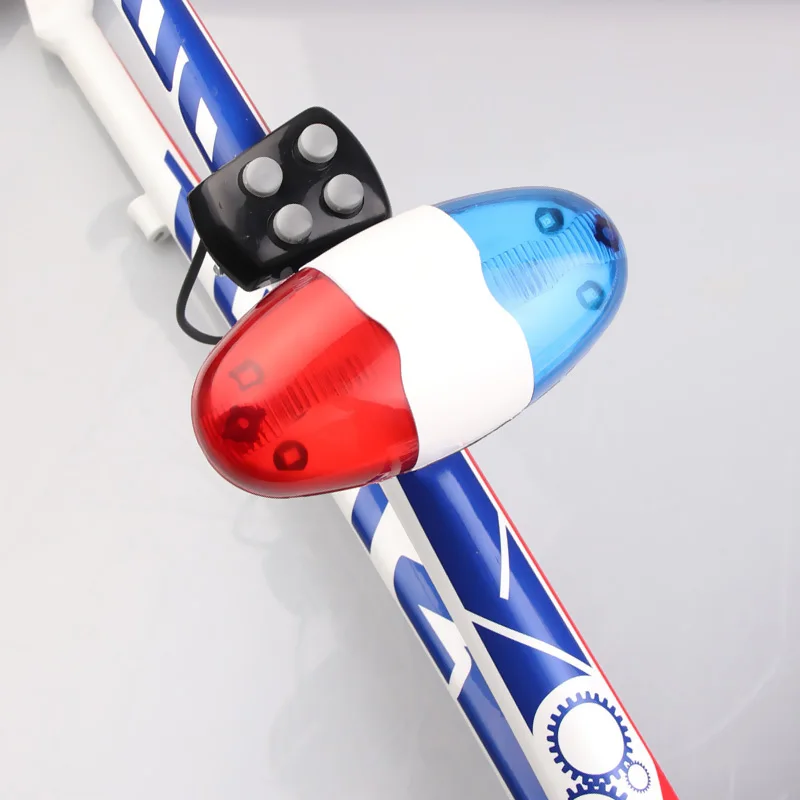 Велосипедные аксессуары 6 светодиодов 4 тона звуковой сигнал полицесветильник