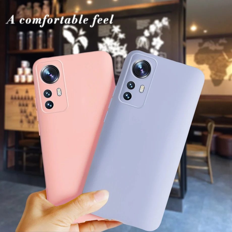 Фото Чехол для Xiaomi 12 5G Xiaomi 12X, 6,28 дюймов, 2021 Модный чехол-бампер из жидкого силикона на xiaomi12 Mi 12 12x X12, простой чехол №4