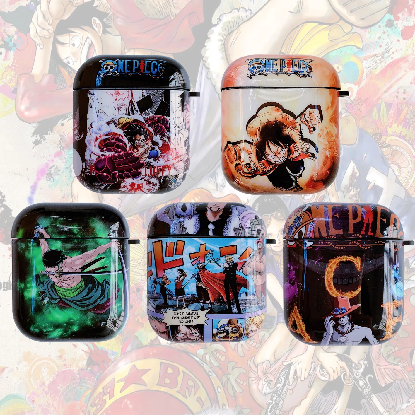 Силиконовый чехол для наушников One Piece Zoro аниме мягкий Apple Air Pods защитный