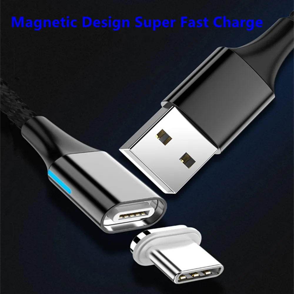 USB Type C 5A Магнитный кабель для передачи данных и быстрой зарядки Huawei Mate20 P10/20