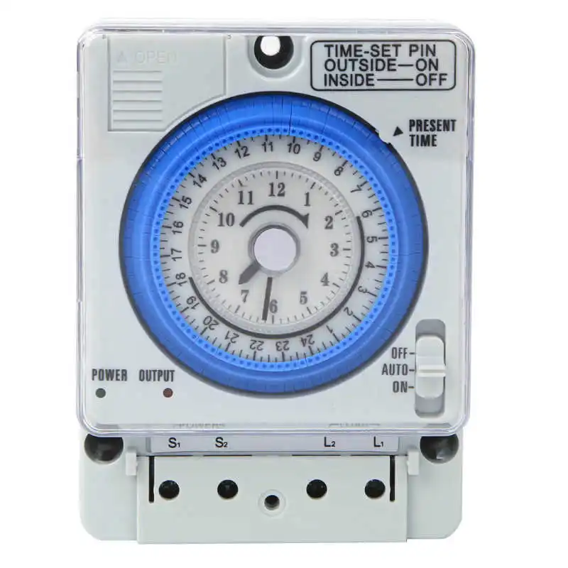 

Timer Switch Mechanical Timer 15 Minutes 24 Hours Time Switch Relay AC220V 15A Non Power Failure TB388