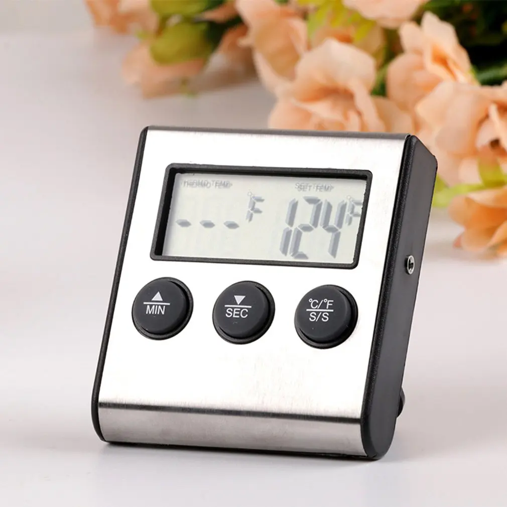 OUTAD Digital Oven Thermometer Kitchen Food Cooking Meat BBQ Probe With Timer Wate Milk Temperature Tools | Инструменты