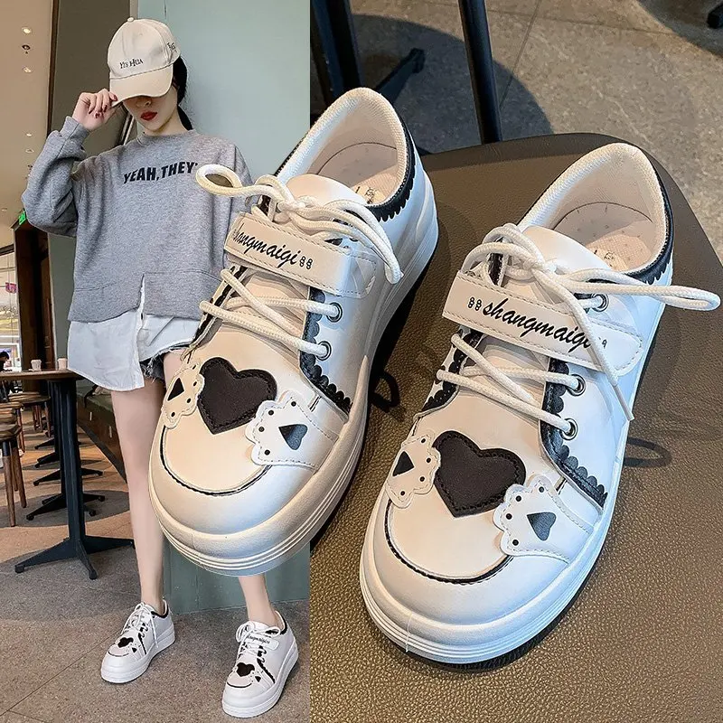 

Кроссовки женские из ПУ кожи, с вулканизированной подошвой