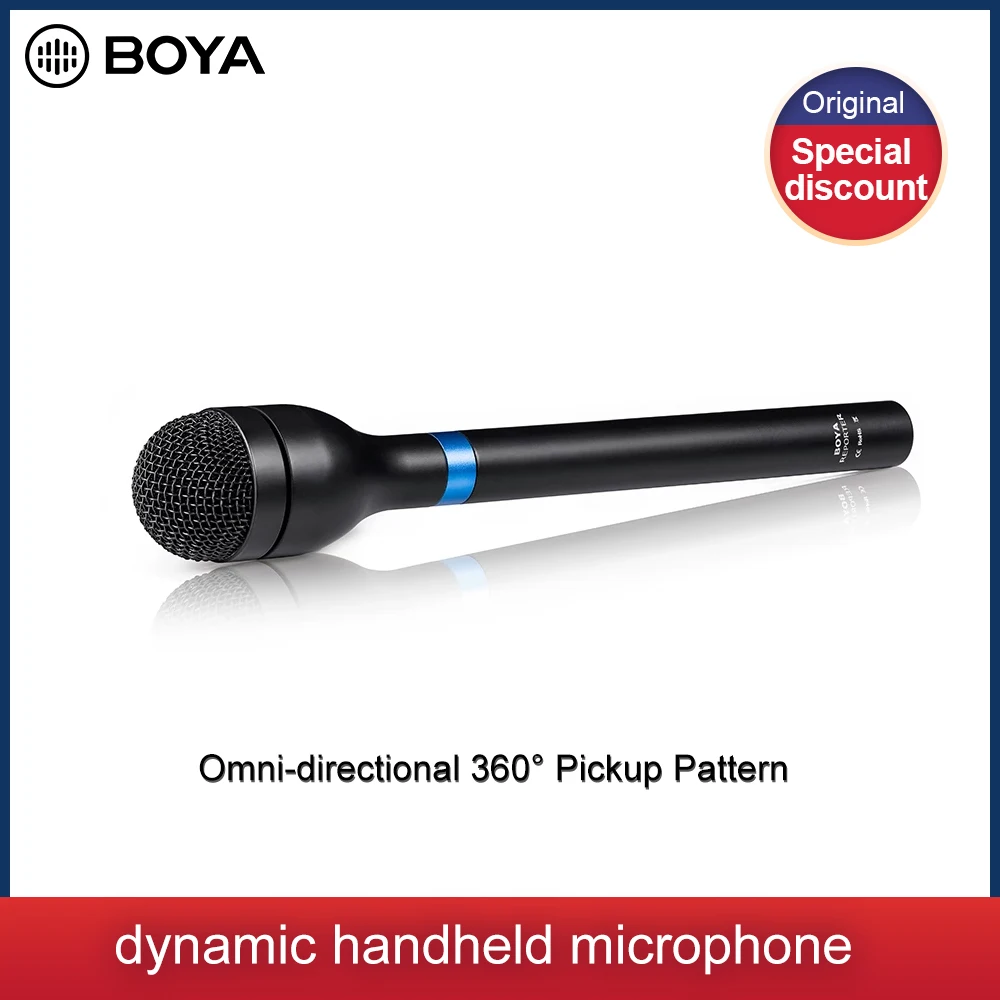 

BOYA BY-HM100 всенаправленная Беспроводная фотовспышка с длинной ручкой для ENG & Интервью & встречи новостей