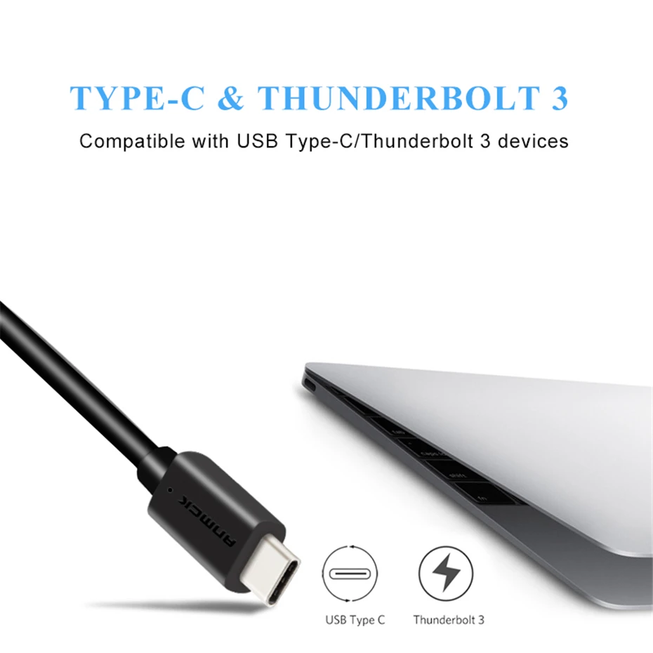 Anmck USB C Ethernet USB-C RJ45 Lan адаптер гигабитный Интернет для MacBook Pro Air PC ноутбук Тип C сетевая карта USB Ethernet