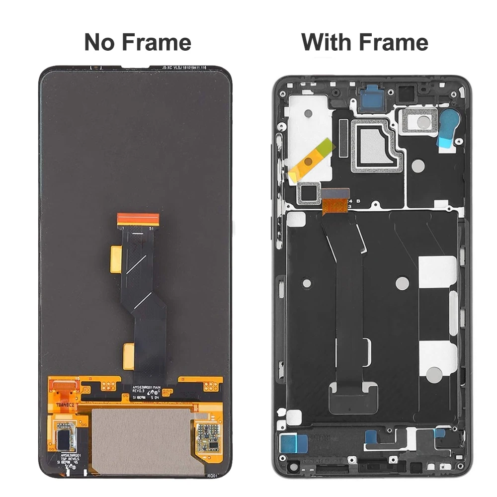 Супер AMOLED для 6,3" Xiaomi Mix 3 ЖК-дисплей рамка+ сенсорный экран панель дигитайзер Замена для Xiaomi Mix3