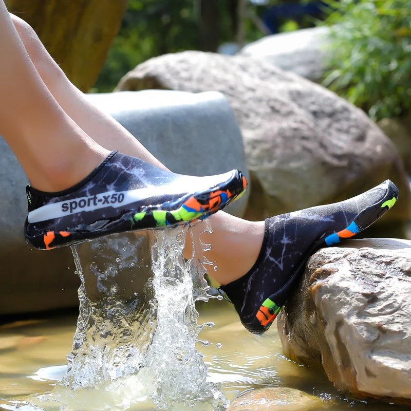 Water Shoes Big Size 35-47 Sneakers Women Swimming Quick-Drying Upstream Aqua Zapatos De Mujer For Beach Men | Спорт и развлечения