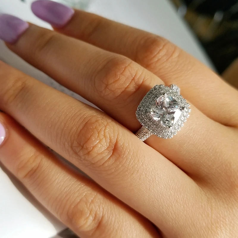 Оригинальные Модные 925 стерлингового серебра палец для женщин ювелирные изделия