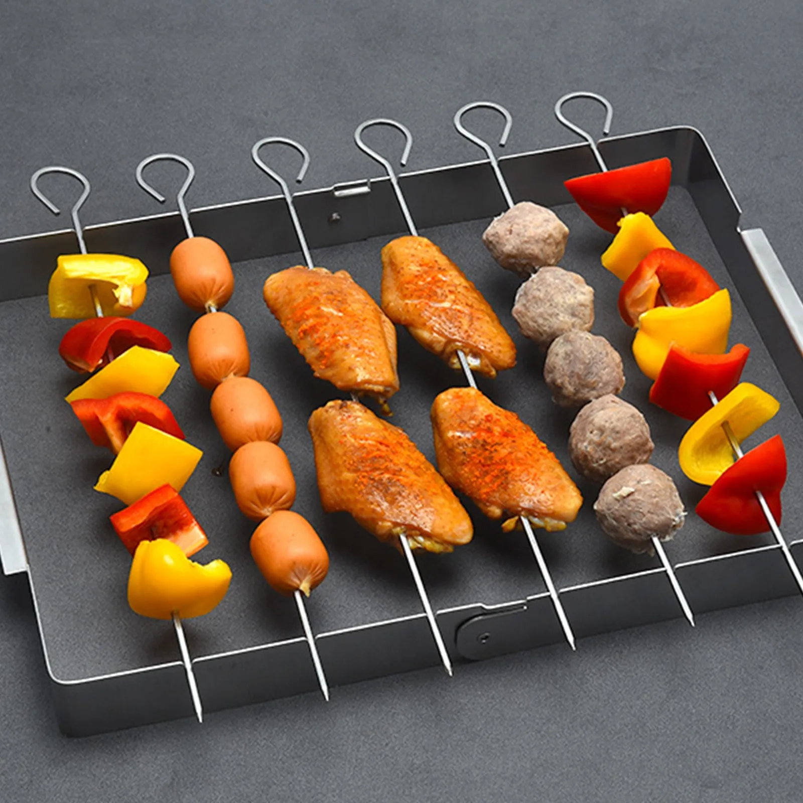 Металлическая духовка для барбекю из нержавеющей стали жареная говядина индейка